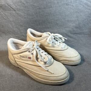 Classic Vintage Reebok Pro Canvas Sneaker Womens 7-1/2 Cream